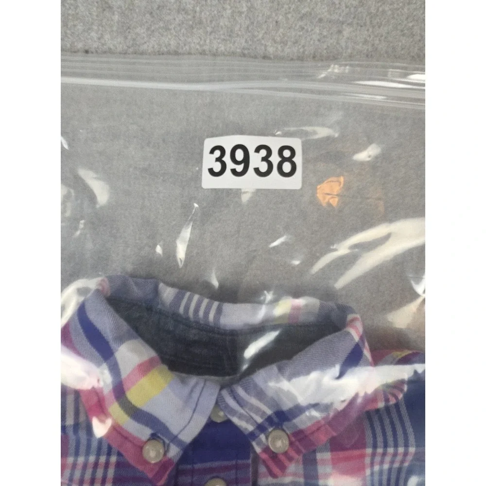 Ralph Lauren Toddler 18‎ Months Oxford Shirt Blue Pink Plaid Preppy Pony Logo